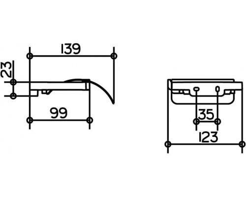 12760010000 COLLECTION MOLL Держатель туалетной бумаги с крышкой, для рулонов 100 мм., хром 12760010000