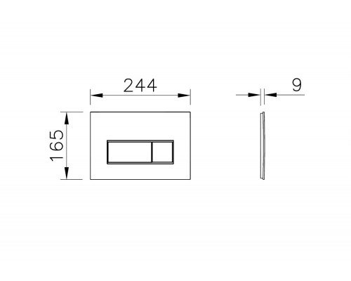 740-2325 Root Square панель смыва, шлиф. золото 740-2325