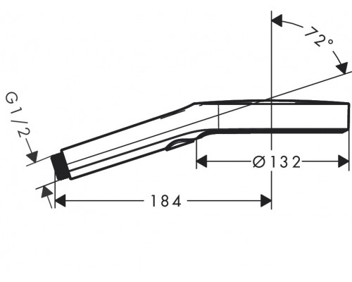 26864670 HG Rainfinity 130 3jet ручной душ матовый черный 26864670