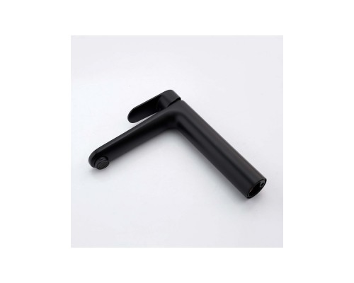 AQ1804MB НИКА смеситель для раковины высокий 190 без донного клапана, матовый черный AQ1804MB