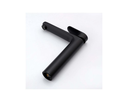 AQ1804MB НИКА смеситель для раковины высокий 190 без донного клапана, матовый черный AQ1804MB