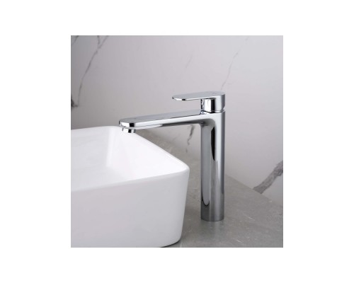 AQ1804CR НИКА смеситель для раковины высокий 190 без донного клапана AQ1804CR