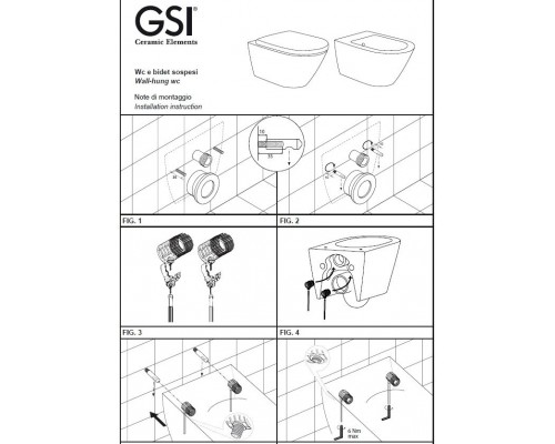 FISR2 Крепеж для подвесных унитазов и биде (скрытый монтаж) FISR2