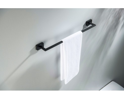 AQ4320MB ЛИБРА полотенцедержатель 450 мм, матовый черный AQ4320MB