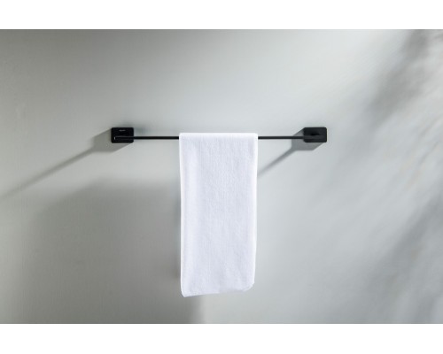 AQ4320MB ЛИБРА полотенцедержатель 450 мм, матовый черный AQ4320MB