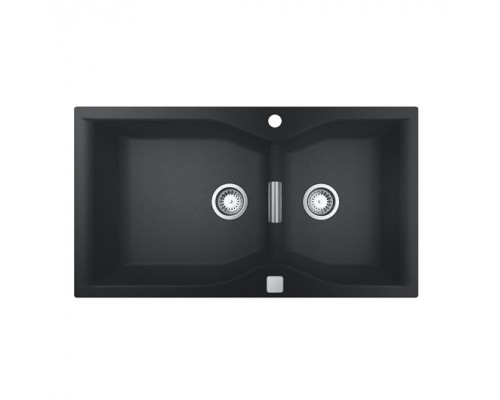 31658AP0 K700 Мойка с 2 чашами, 900 x 500 мм, черный гранит (3 шт.- пал.) 31658AP0