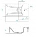 1.WH30.2.500 МИРАНДА умывальник 40 см 1.WH30.2.500