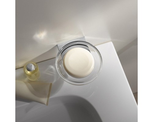 12755019000 COLLECTION MOLL Мыльница настенная из хрустального стекла, держатель хром 12755019000