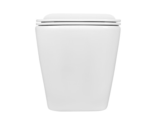 AQ1911-00 Унитаз подвесной безободковый AQUATEK ДЕЛЬТА 480 x 350 x 320 мм + тонкое сиденье с механизмом плавного закрывания AQ1911-00