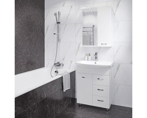 ЛАГУНА/3 Тумба напольная 605х720х320 бел. (подходит умывальник мебельный Лагуна 65) TLGN65