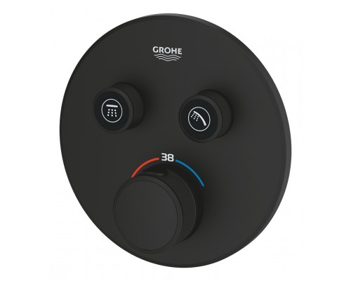 29507KF0 Grohtherm SmartControl Термостат для встраиваемого монтажа на 2 выхода, фантомный чёрный 29507KF0