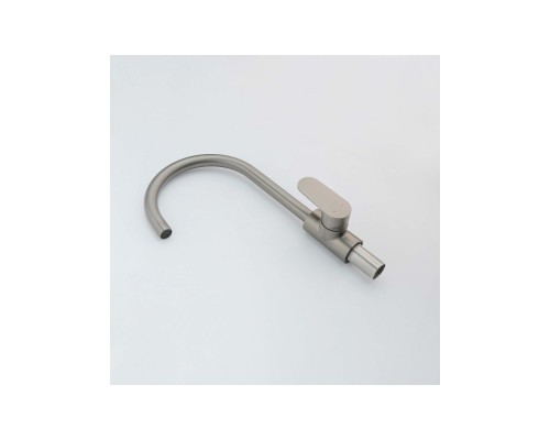 AQ1882BGM НИКА смеситель для кухни (полукруглый излив), оружейная сталь AQ1882BGM