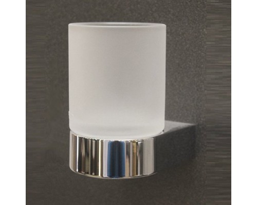 30050019000 EDITION 300 Держатель стакана в комплекте с хрустальным матовым стаканом, хром 30050019000