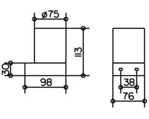 30050019000 EDITION 300 Держатель стакана в комплекте с хрустальным матовым стаканом, хром 30050019000