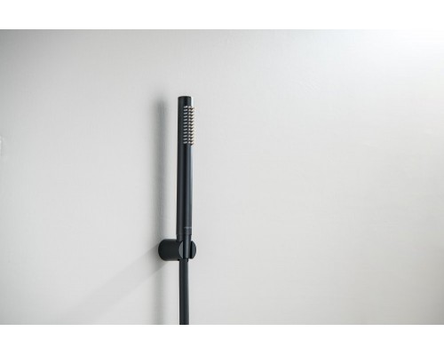 AQ2034MB ЕВРОПА душевой набор 1jet, матовый черный AQ2034MB