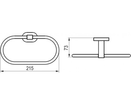 Полотенцедержатель (овальный) CR 300.00 X07P190