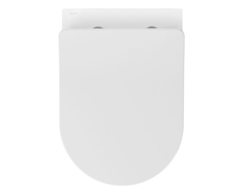 AQ1365T-00 ОБЕРОН Унитаз подвесной безободковый 531360344мм смыв TORNADO, тонкое сиденье с механизмом плавного закрывания, крепеж AQ1365T-00