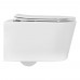 AQ1365T-00 ОБЕРОН Унитаз подвесной безободковый 531360344мм смыв TORNADO, тонкое сиденье с механизмом плавного закрывания, крепеж AQ1365T-00