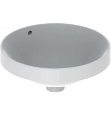500.700.01.2 Geberit VariForm Раковина встраиваемая в столешницу круглой формы, D=40 см, без отв. под смеситель, с отв. перелива 500.700.01.2
