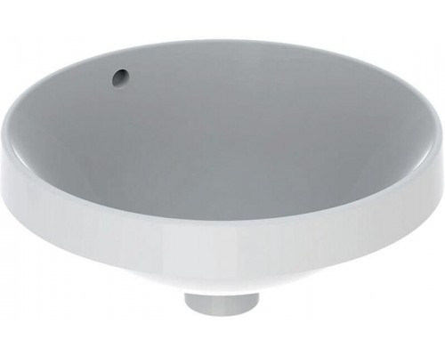 500.700.01.2 Geberit VariForm Раковина встраиваемая в столешницу круглой формы, D=40 см, без отв. под смеситель, с отв. перелива 500.700.01.2