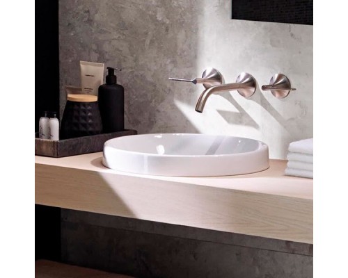 500.700.01.2 Geberit VariForm Раковина встраиваемая в столешницу круглой формы, D=40 см, без отв. под смеситель, с отв. перелива 500.700.01.2