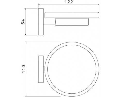AQ4103MB ЕВРОПА мыльница, матовый черный AQ4103MB