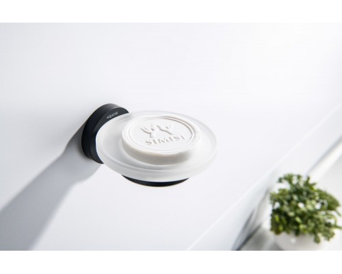 AQ4103MB ЕВРОПА мыльница, матовый черный AQ4103MB