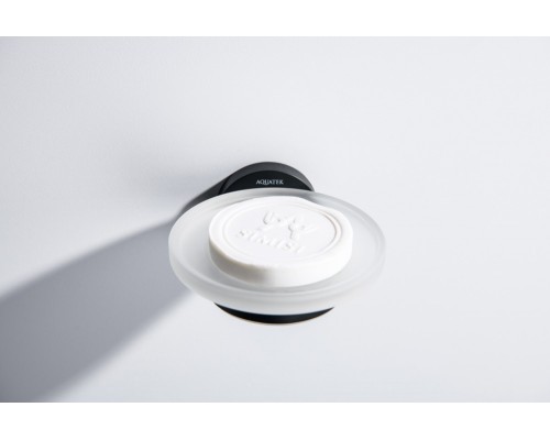 AQ4103MB ЕВРОПА мыльница, матовый черный AQ4103MB