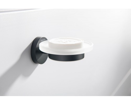 AQ4103MB ЕВРОПА мыльница, матовый черный AQ4103MB