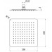 AQ2072CR квадратный верхний душ 2502502 мм AQ2072CR
