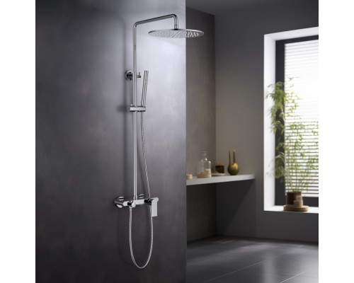 AQ2440CR ЛИРА душевая система (смеситель для ванны) 300мм AQ2440CR