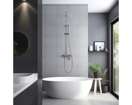 AQ2440CR ЛИРА душевая система (смеситель для ванны) 300мм AQ2440CR