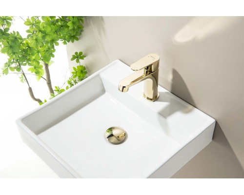 AQ6003PG сливной набор для раковины Push-open без перелива, полир. золото AQ6003PG