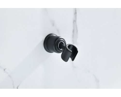 AQ2407MB КЛАССИК держатель ручного душа, матовый черный AQ2407MB