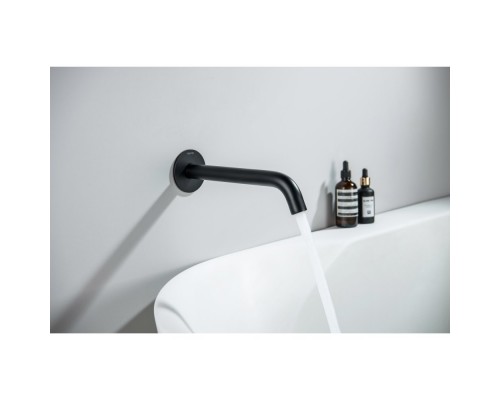 AQ1341MB ЕВРОПА излив для ванны 220 мм, матовый черный AQ1341MB