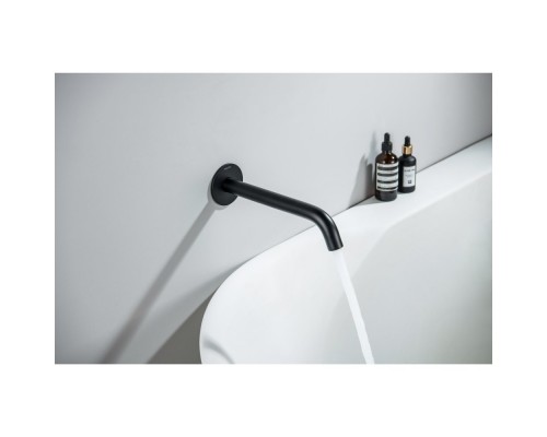 AQ1341MB ЕВРОПА излив для ванны 220 мм, матовый черный AQ1341MB