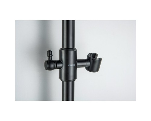 AQ2020MB КЛАССИК душевой гарнитур 1jet 65 см, матовый черный AQ2020MB