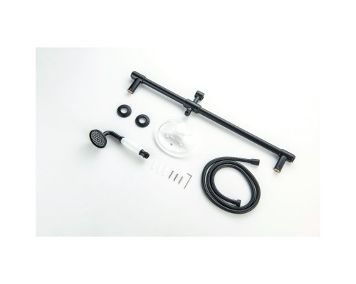 AQ2020MB КЛАССИК душевой гарнитур 1jet 65 см, матовый черный AQ2020MB