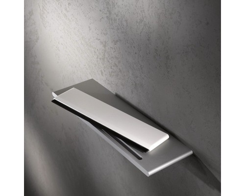 11559170000 EDITION 400 Полочка для душа со скребком, алюминий серебристый анодированный (E6 EV1)/белый (RAL 9010) 11559170000