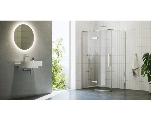 COPS-90 хром + Транспарент, душевая стенка X9VV70A00Z1