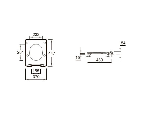 E23433-00-WMT Grands Boulevards, Крышка-сиденье E23433-00-WMT