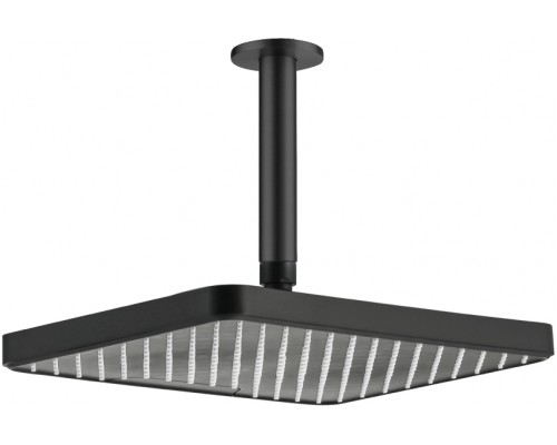 AQ2071MB прямоугольный верхний душ потолочный 305х205х25 мм, матовый черный AQ2071MB