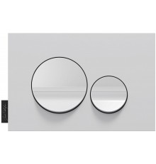 E20859-00-MWH Панель смыва круглый дизайн, мат белый и глянц белый E20859-00-MWH