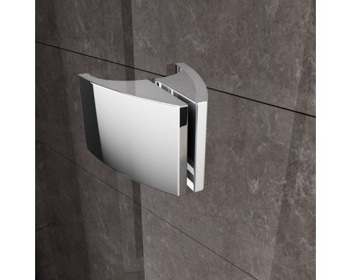 PDOP2-120 белая+транспарент, Pivot душевая дверь двухэлементная ручки хром 03GG0100Z1