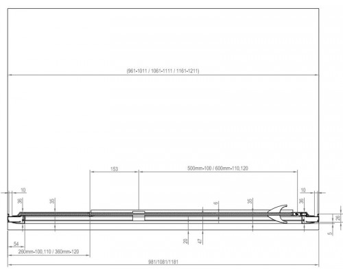 PDOP2-120 белая+транспарент, Pivot душевая дверь двухэлементная ручки хром 03GG0100Z1