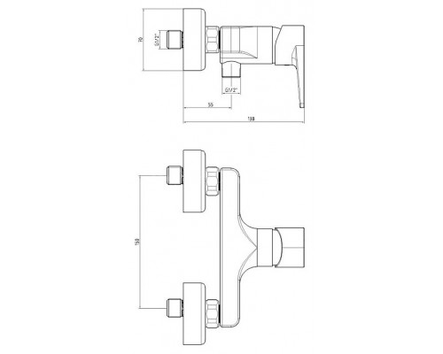 102154033EX DALIA смеситель для душа 102154033EX