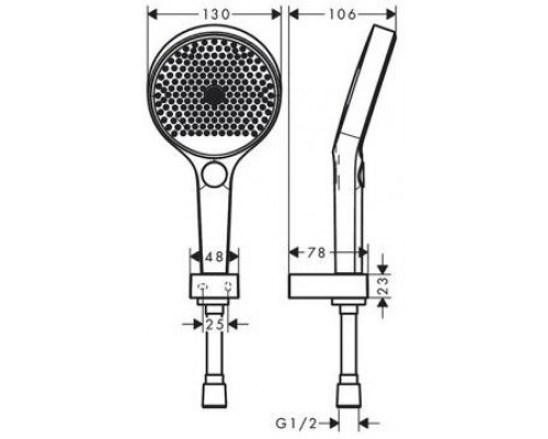 26864000 HG Rainfinity 130 3jet ручной душ 26864000