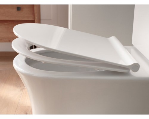 E33127-0 Aleo / Soprano тонкое сиденье из термодюропласта с микролифтом и металлическими креплениями, легкое снятие E33127-0