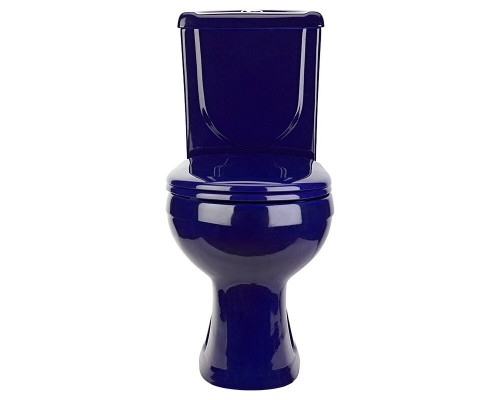 40355110402 Унитаз-компактИридаСтандарт/ синий, нижний подвод воды, горизонтальный выпуск (старый арт. 40355130402) 40355110402