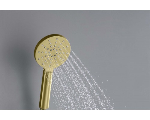 AQ2006BG ОБЕРОН ручной душ Select 120 3 jet, шлиф. золото AQ2006BG
